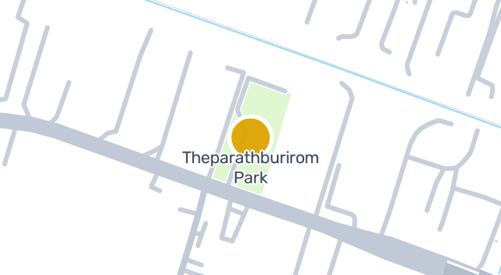Map showing Theparathburirom Park