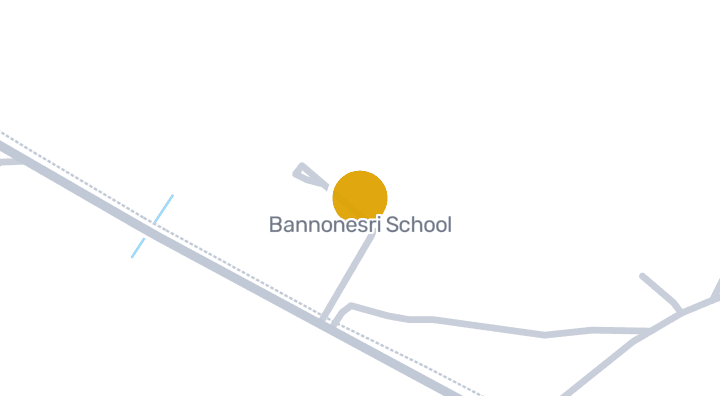 Map showing Bannonesri School