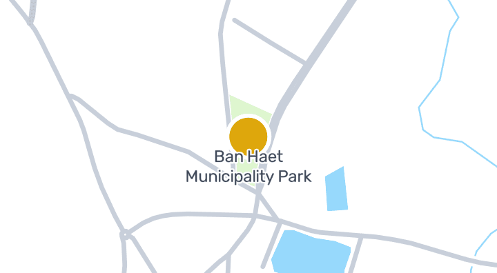แผนที่แสดงสวนสาธารณะเทศบาล ตำบลบ้านแฮด