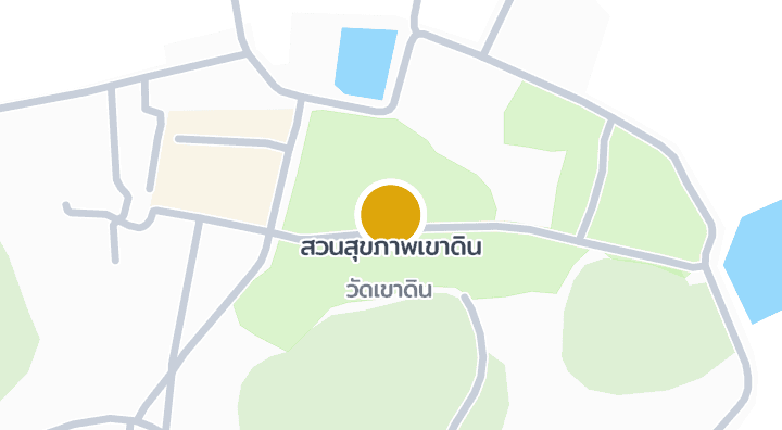 แผนที่แสดงสวนสุขภาพเขาดิน