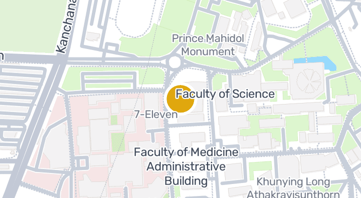 แผนที่แสดงคณะทันตแพทยศาสตร์