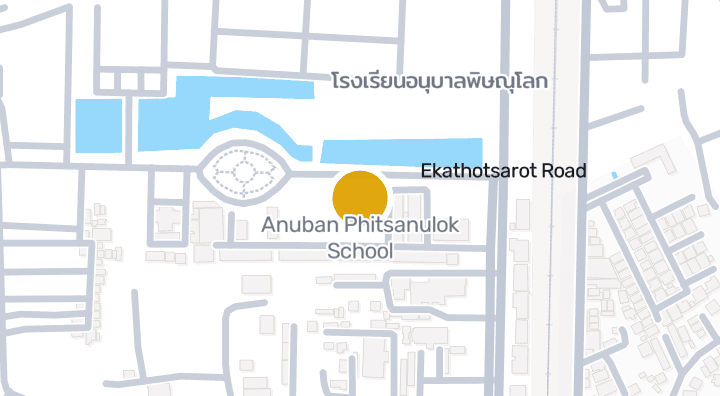 显示Anuban Phitsanulok School的地图