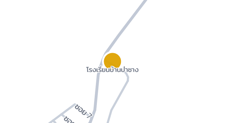 แผนที่แสดงโรงเรียนบ้านป่าซาง