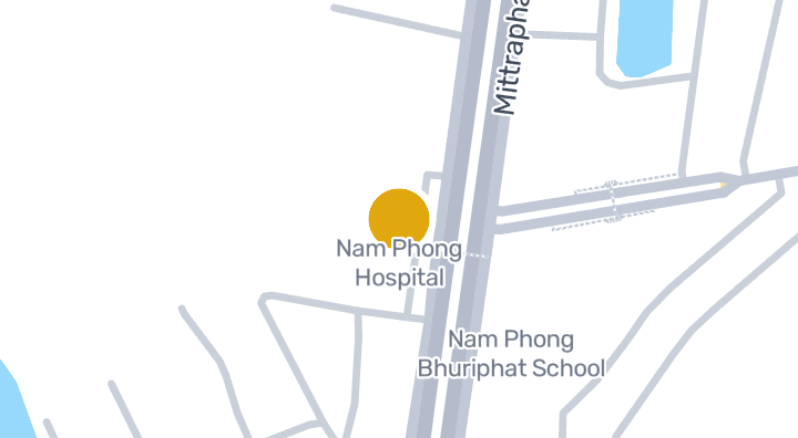 Map showing Nam Phong Hospital