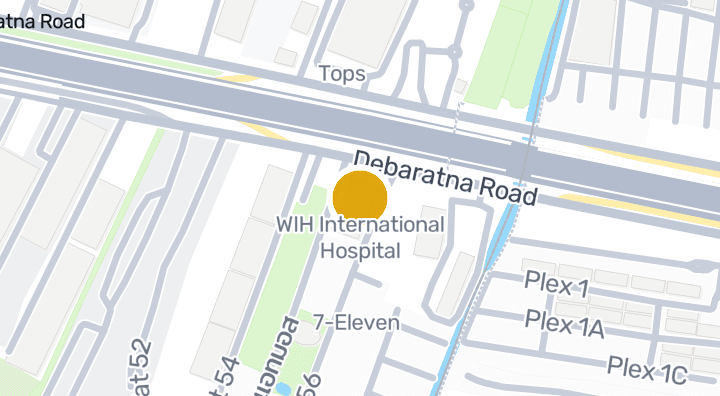 Map showing WIH International Hospital