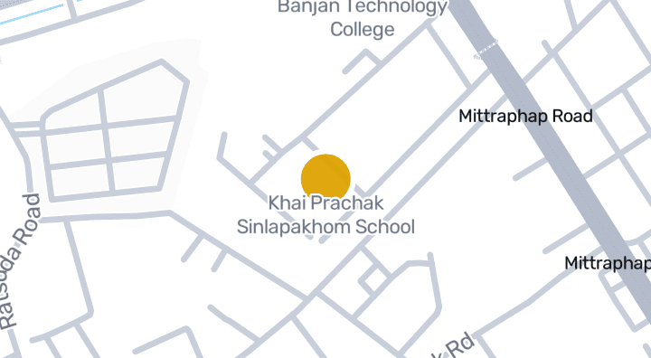 แผนที่แสดงโรงเรียนค่ายประจักษ์ศิลปาคม