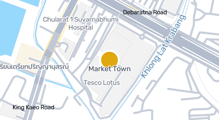 Map showing Market Town