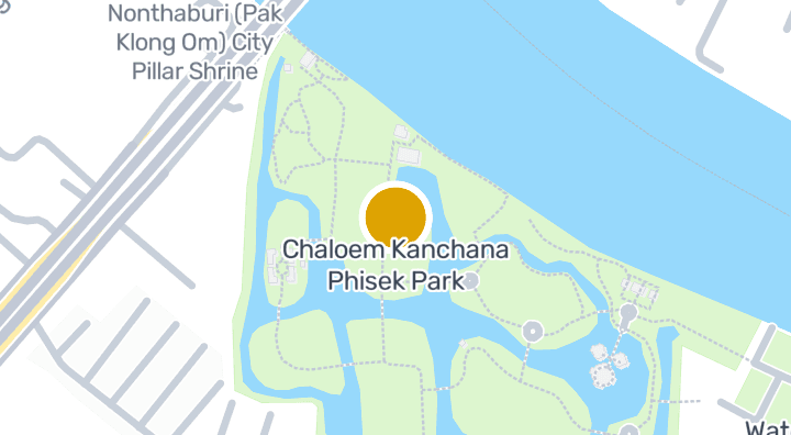 แผนที่แสดงอุทยานเฉลิมกาญจนาภิเษก