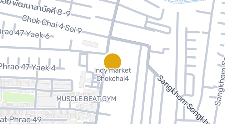 Map showing Indy market Chokchai4