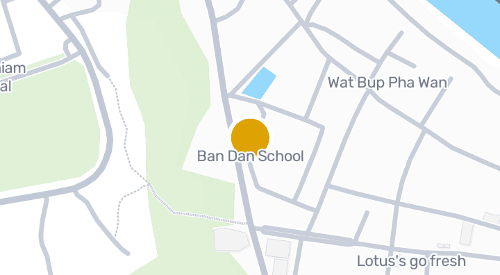 แผนที่แสดงโรงเรียนบ้านด่าน