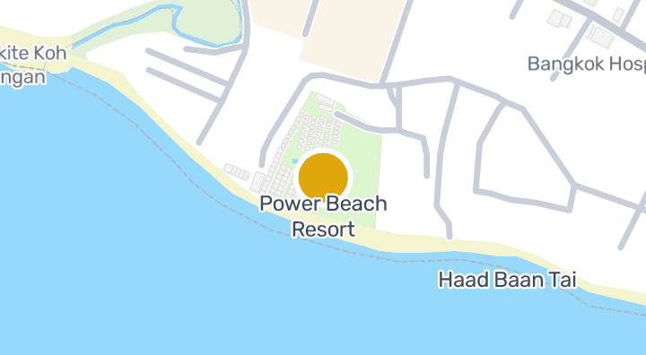 แผนที่แสดงPower Beach Resort