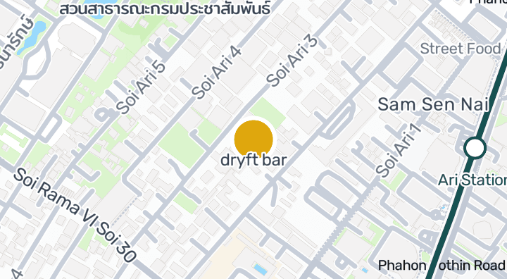 แผนที่แสดงdryft bar