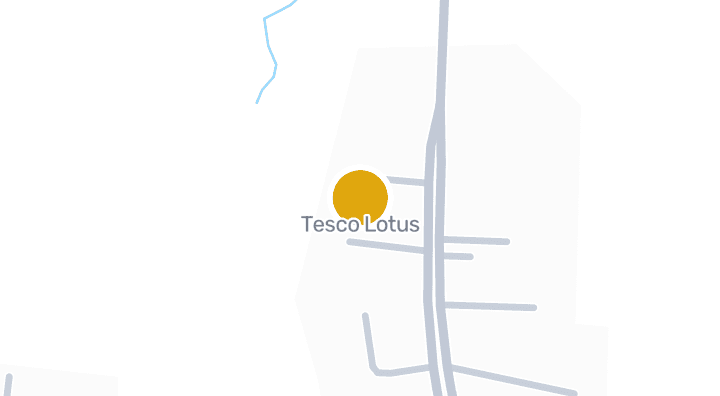 แผนที่แสดงTesco Lotus