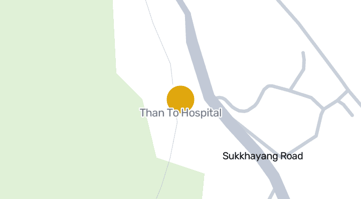 แผนที่แสดงโรงพยาบาลธารโต