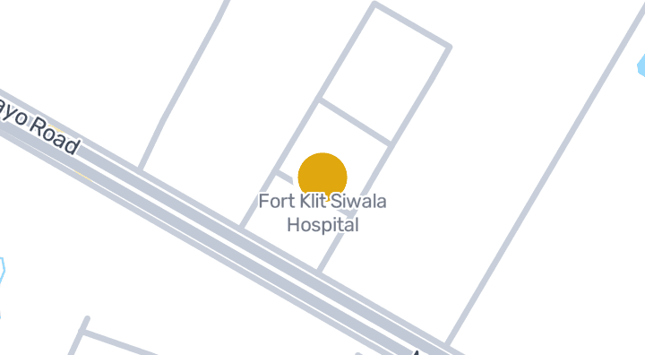 显示Fort Klit Siwala Hospital的地图