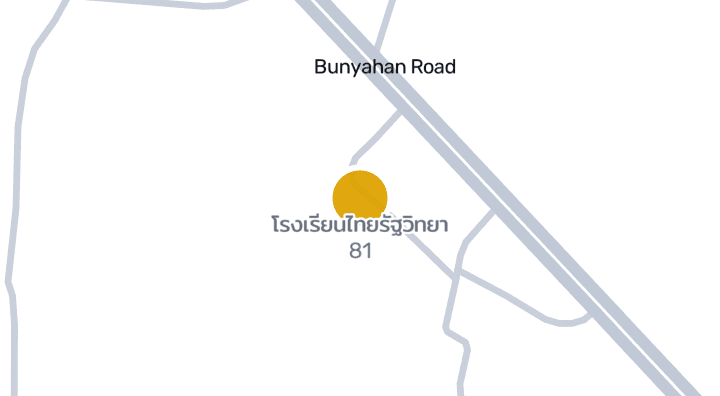 แผนที่แสดงโรงเรียนไทยรัฐวิทยา 81