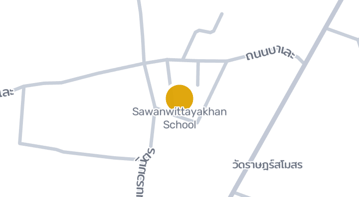 แผนที่แสดงโรงเรียนสวรรค์วิทยาคาร