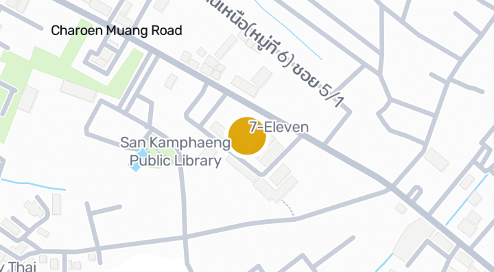 显示Ban San Kamphaeng School的地图