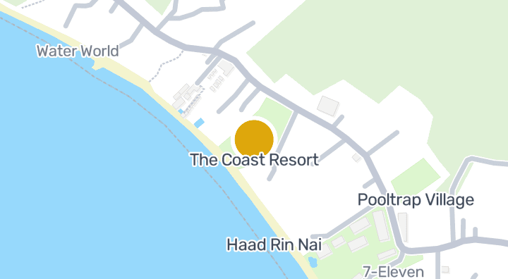 แผนที่แสดงThe Coast Resort
