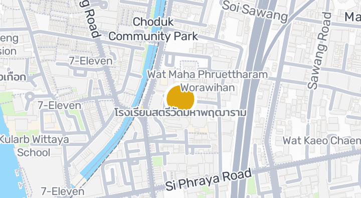Map showing โรงเรียนสตรีวัดมหาพฤฒาราม