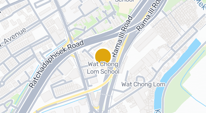 Map showing Wat Chong Lom School