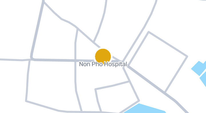 แผนที่แสดงสถานพยาบาลโนนโพธิ์
