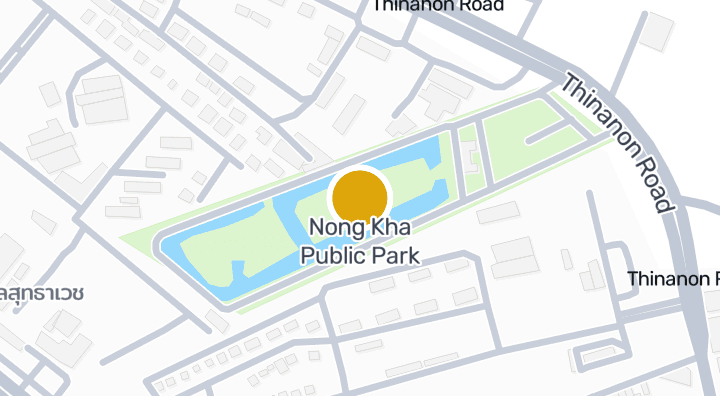 แผนที่แสดงสวนสาธารณะหนองข่า