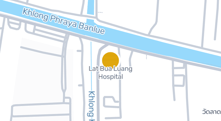 แผนที่แสดงโรงพยาบาลลาดบัวหลวง