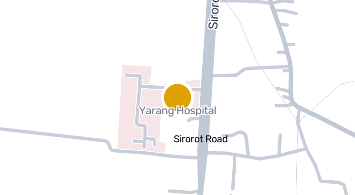 แผนที่แสดงโรงพยาบาลยะรัง