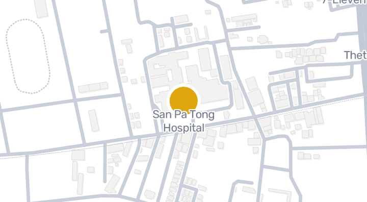 Map showing San Pa Tong Hospital