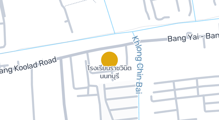 แผนที่แสดงโรงเรียนราชวินิต นนทบุรี