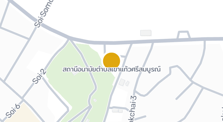 แผนที่แสดงสถานีอนามัยตำบลเขาแก้วศรีสมบูรณ์