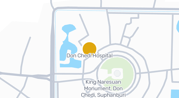Map showing Don Chedi Hospital