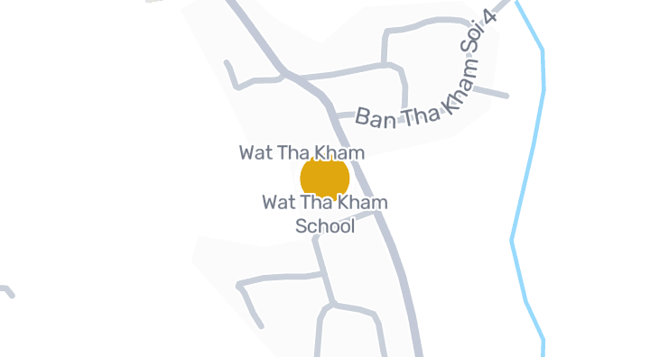 显示Wat Tha Kham School的地图