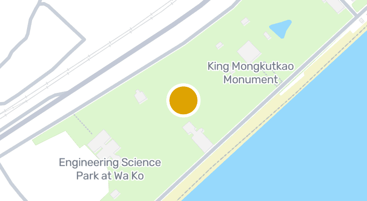 显示King Mongkut Memorial Park of Science and Technology的地图