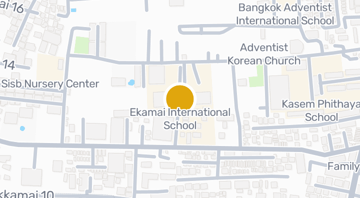 Map showing Ekamai International School