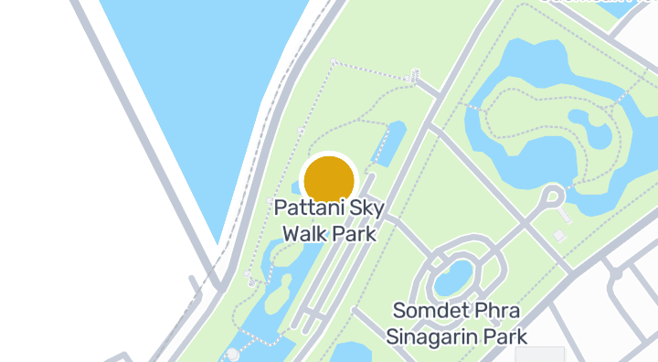 แผนที่แสดงPattani Sky Walk Park