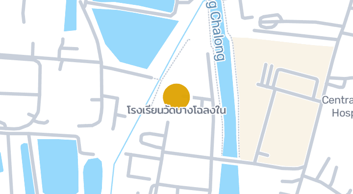 Map showing โรงเรียนวัดบางโฉลงใน