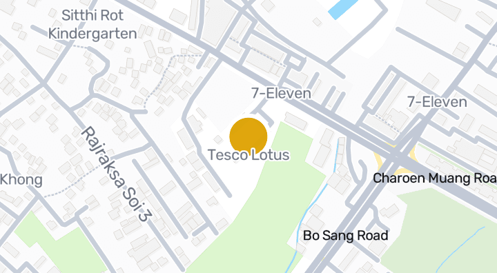 Map showing Tesco Lotus