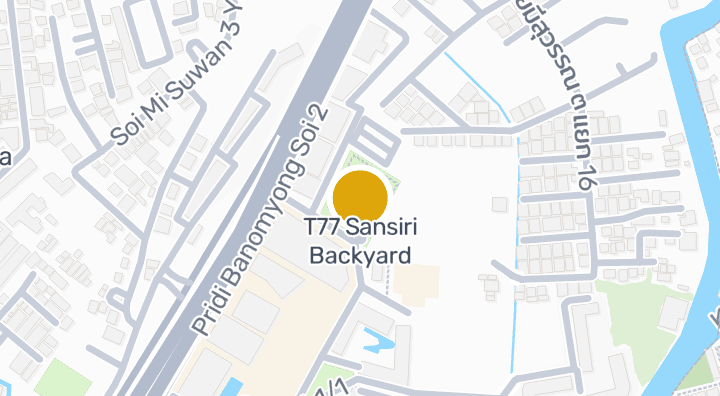 แผนที่แสดงT77 Sansiri Backyard