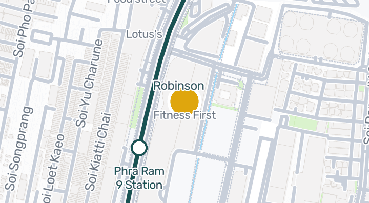 Map showing Fitness First