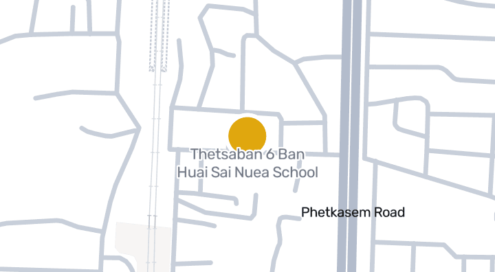 显示Thetsaban 6 Ban Huai Sai Nuea School的地图