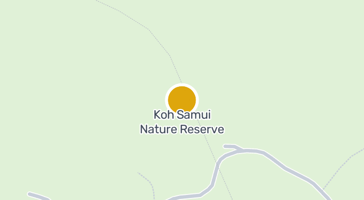 Koh Samui Nature Reserveを示す地図