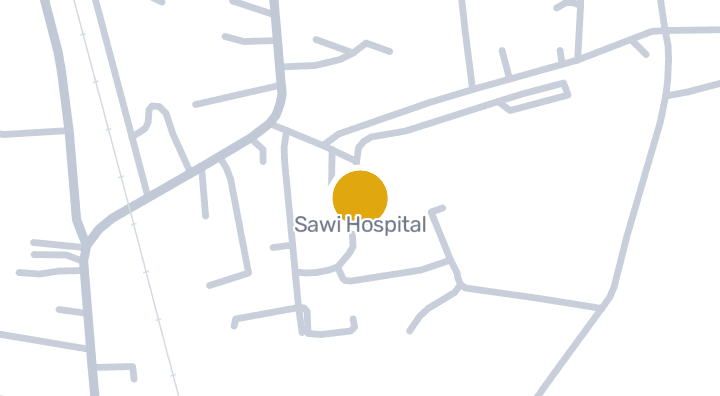 แผนที่แสดงโรงพยาบาลสวี