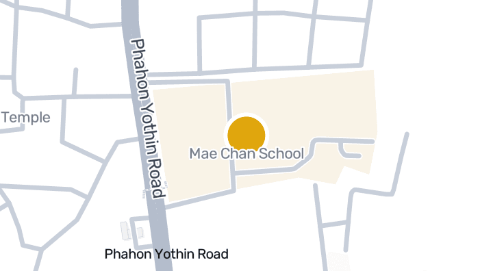 แผนที่แสดงโรงเรียนแม่จันวิทยาคม