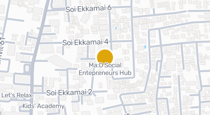 Map showing Ma:D Social Entepreneurs Hub