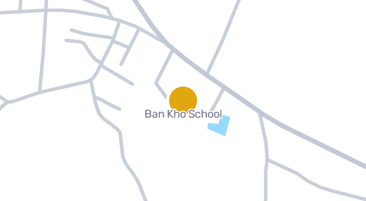 แผนที่แสดงโรงเรียนบ้านค้อ