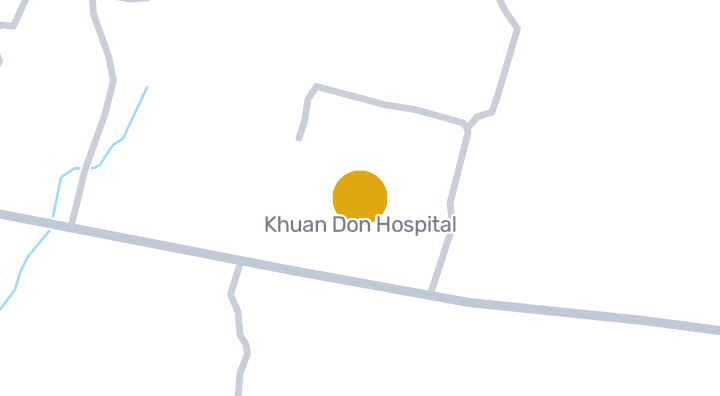 แผนที่แสดงโรงพยาบาลควนโดน