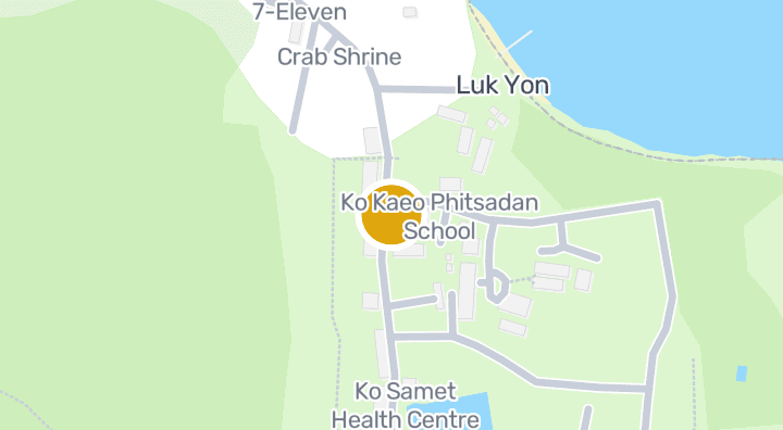 แผนที่แสดงBangkok Rayong Clinic