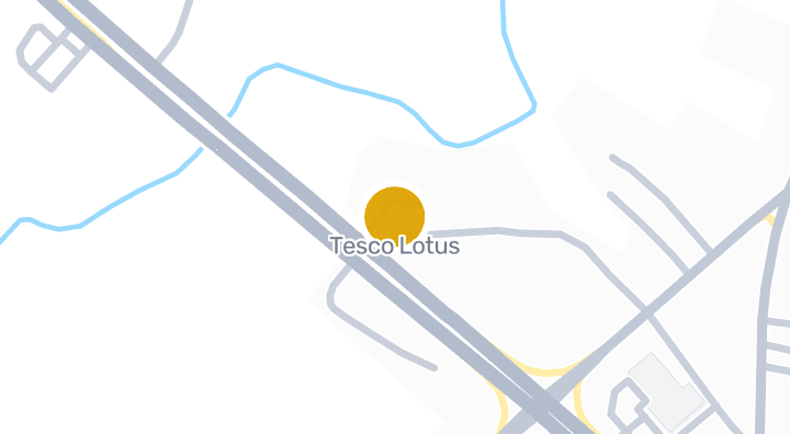 แผนที่แสดงTesco Lotus